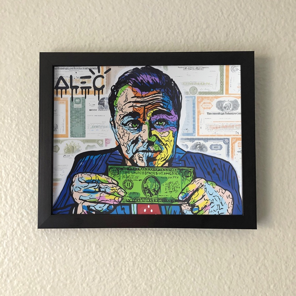 Alec Monopoly Wolf of Wall Street Wall Art